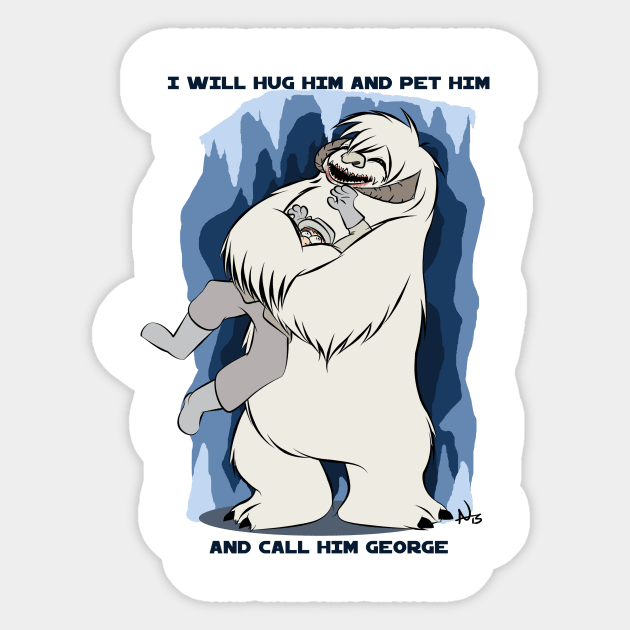 Wampa with a Wabbit Sticker by AnaKing